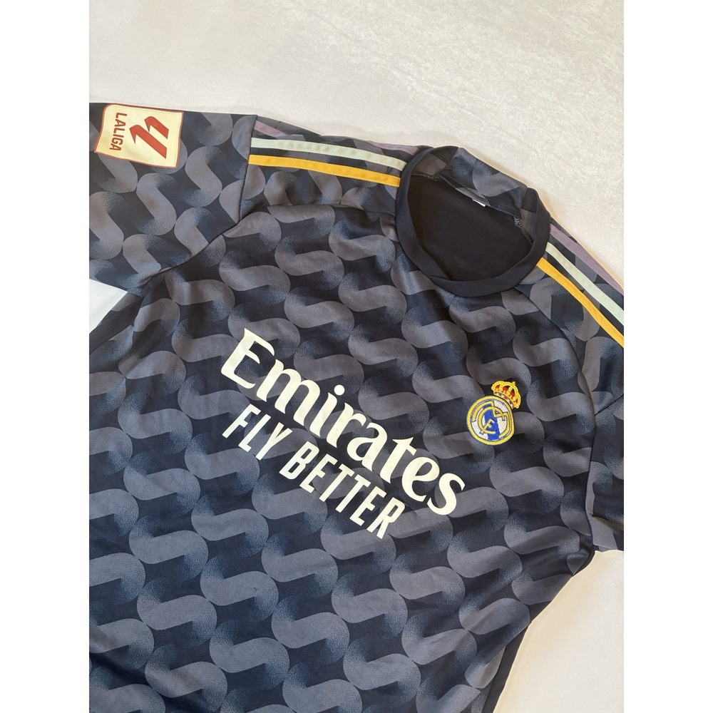 Real Madrid Soccer Jersey Mens‎ XL Black Bellingham 5 La Liga Away Kit Shirt